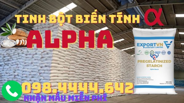 Tinh Bột Biến Tính Alpha (Pregelatinized Starch)