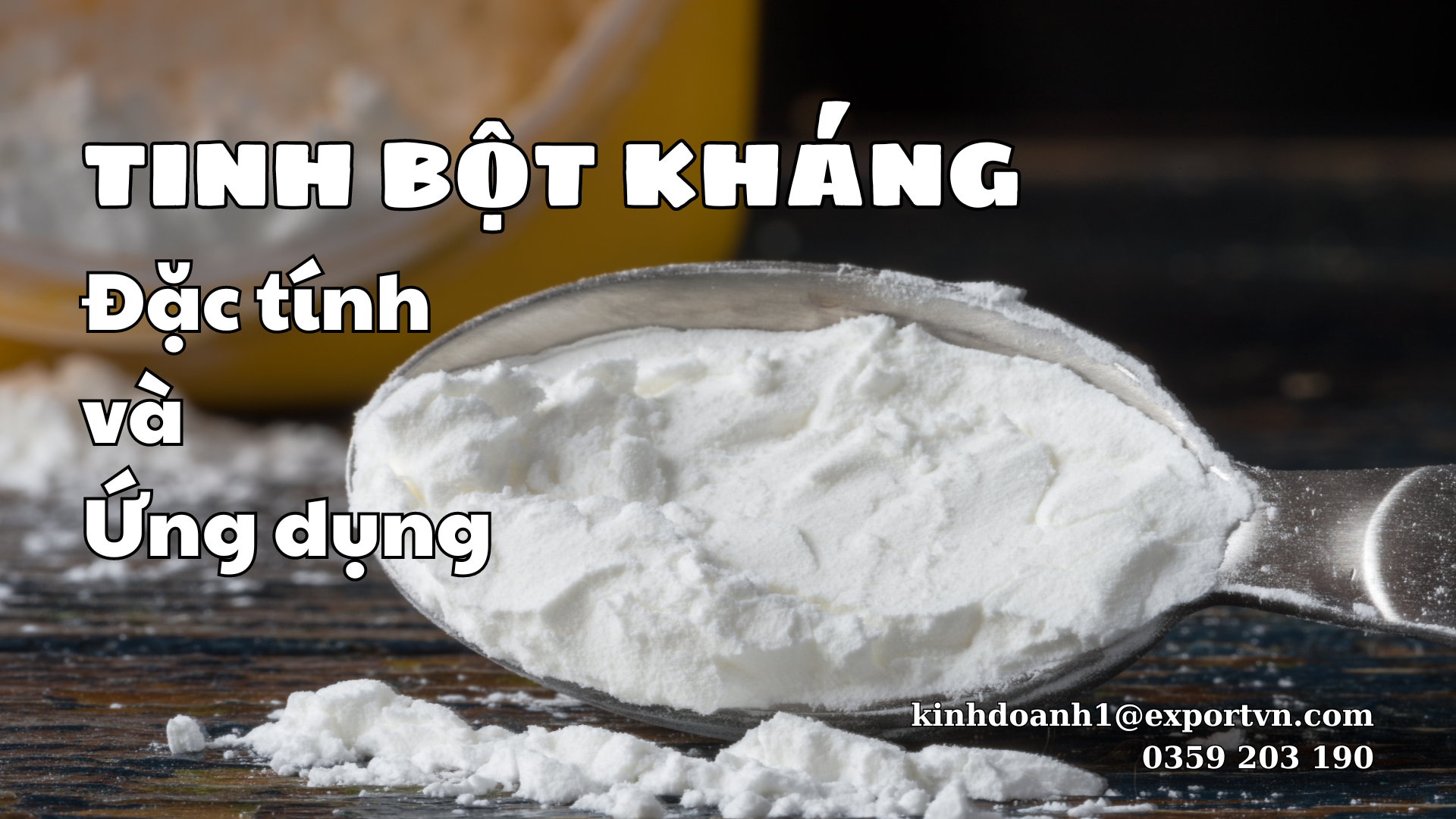 TINH BỘT KHÁNG Tinh bột kháng EXPORTVN