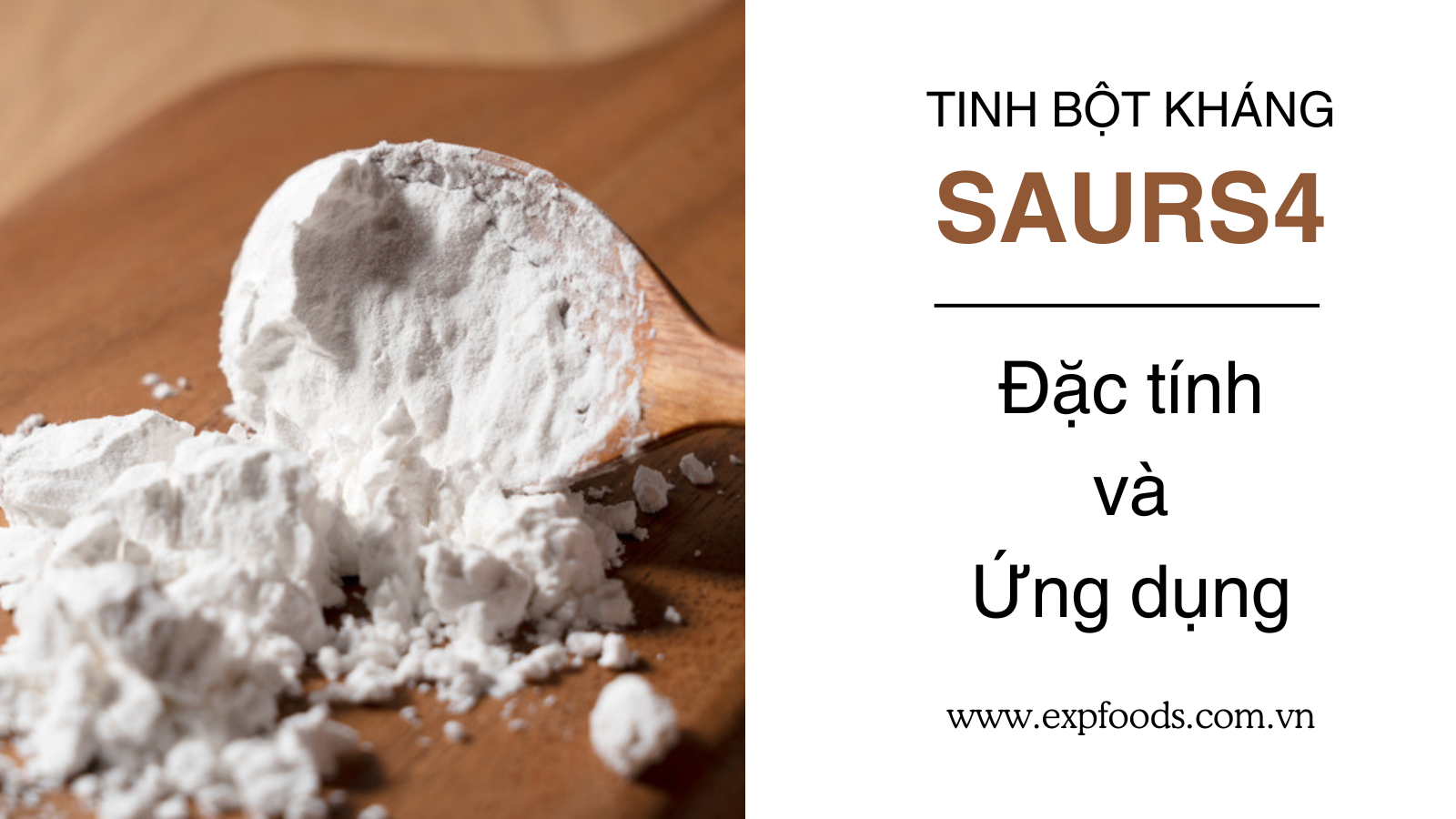 Tinh bột kháng SAURS4 Tinh bột kháng SAURS4