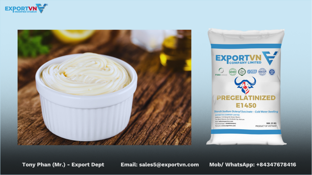 Phụ gia E1450 cho Sốt Mayonnaise