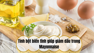 Tinh bột biến tính giúp giảm dầu trong Mayonnaise