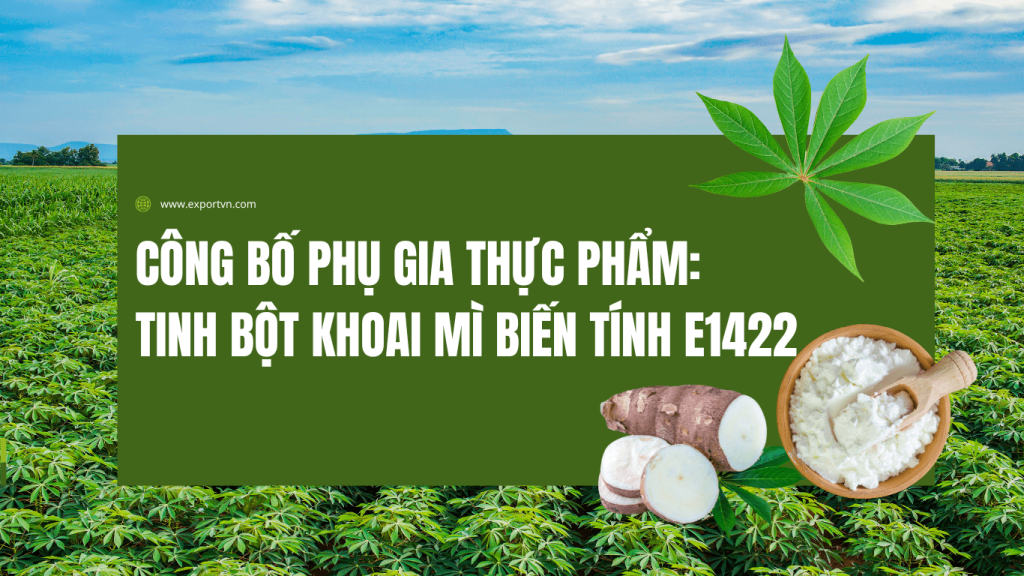 Công bố phụ gia thực phẩm Tinh bột khoai mì biến tính E1422