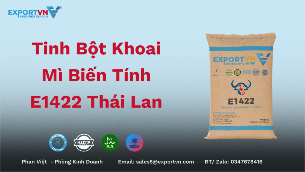 Tinh Bột Khoai Mì Biến Tính E1422 Thái Lan