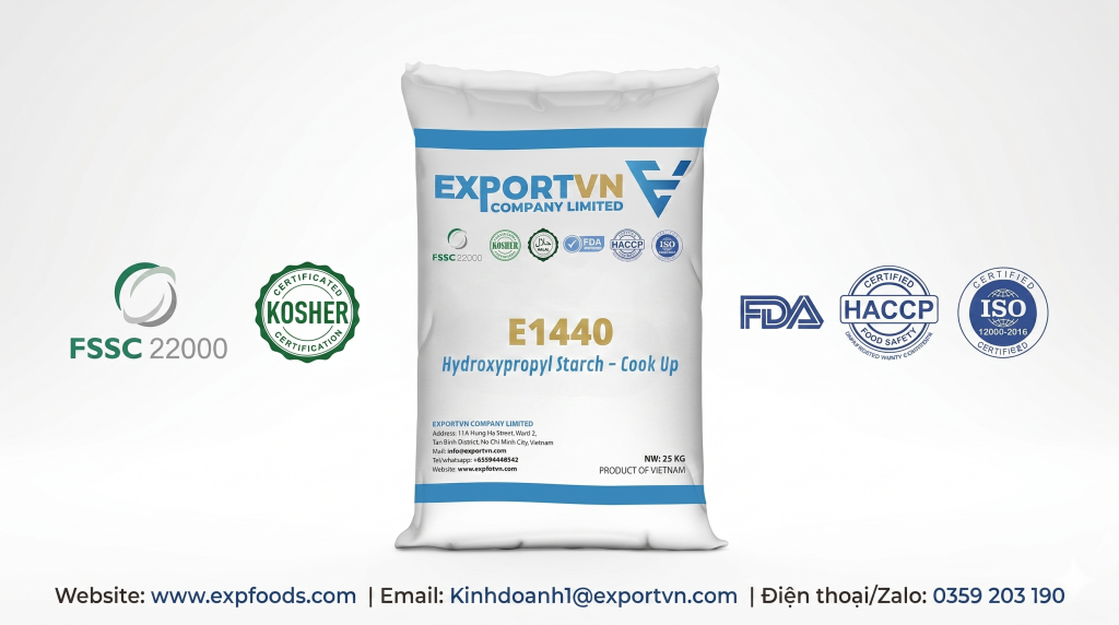 Mua tinh bột sắn biến tính E1440 ở đâu uy tín, chất lượng?