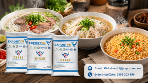 Tinh bột sắn làm bún phở, mì ăn liền