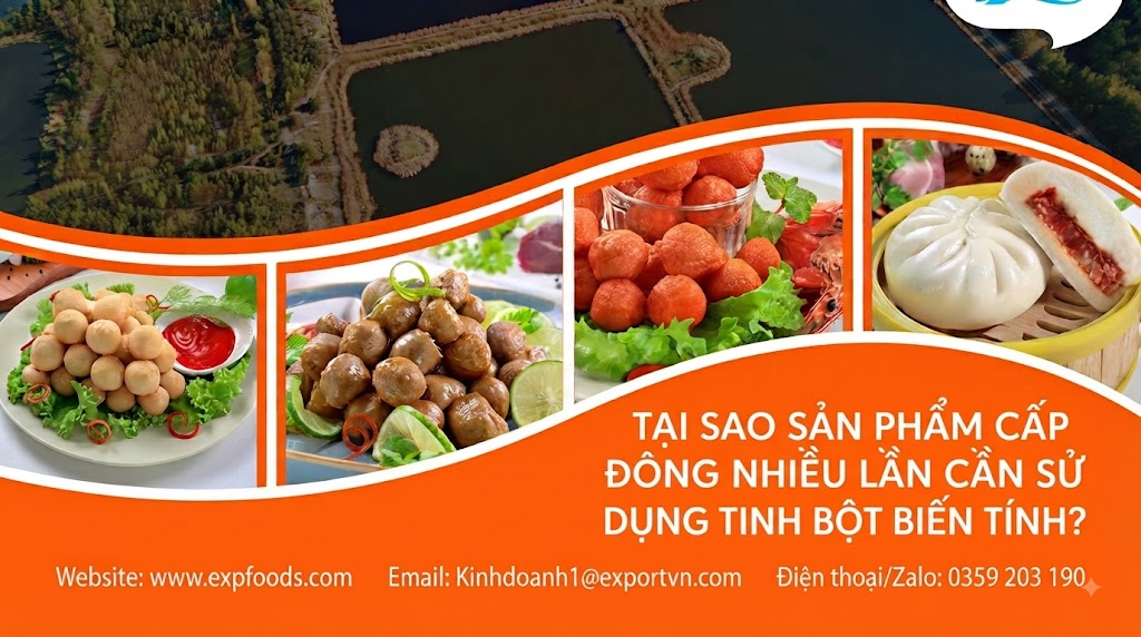 Tại Sao Sản Phẩm Cấp Đông Nhiều Lần Cần Sử Dụng Tinh Bột Biến Tính?